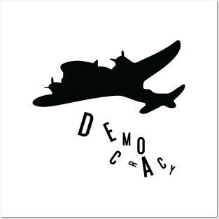 Aircraft bomber democracy politics design Posters and Art